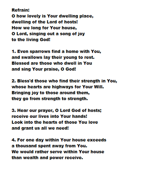 How Lovely Is Your Dwelling Place voiceoflove